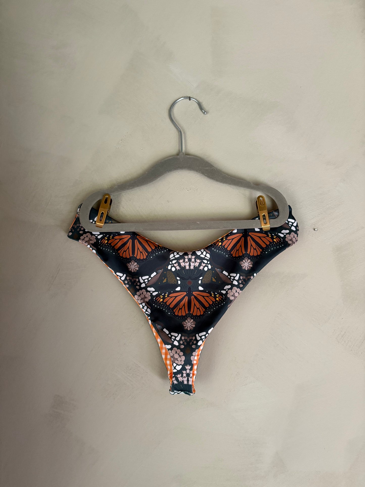 New Spartina Bottom in Monarchs & Milkweed + Gingham Sorbet