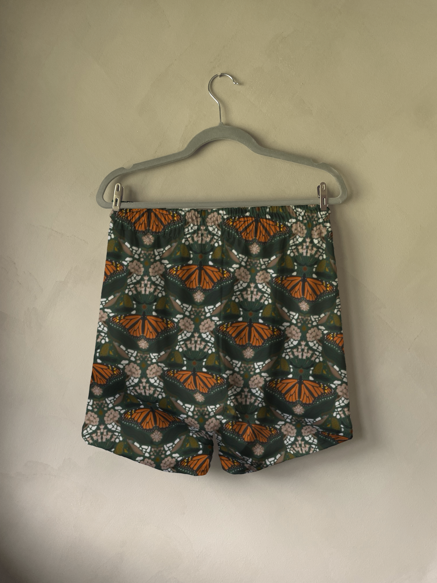 Salt Marsh Shorts in Monarchs & Milkweed