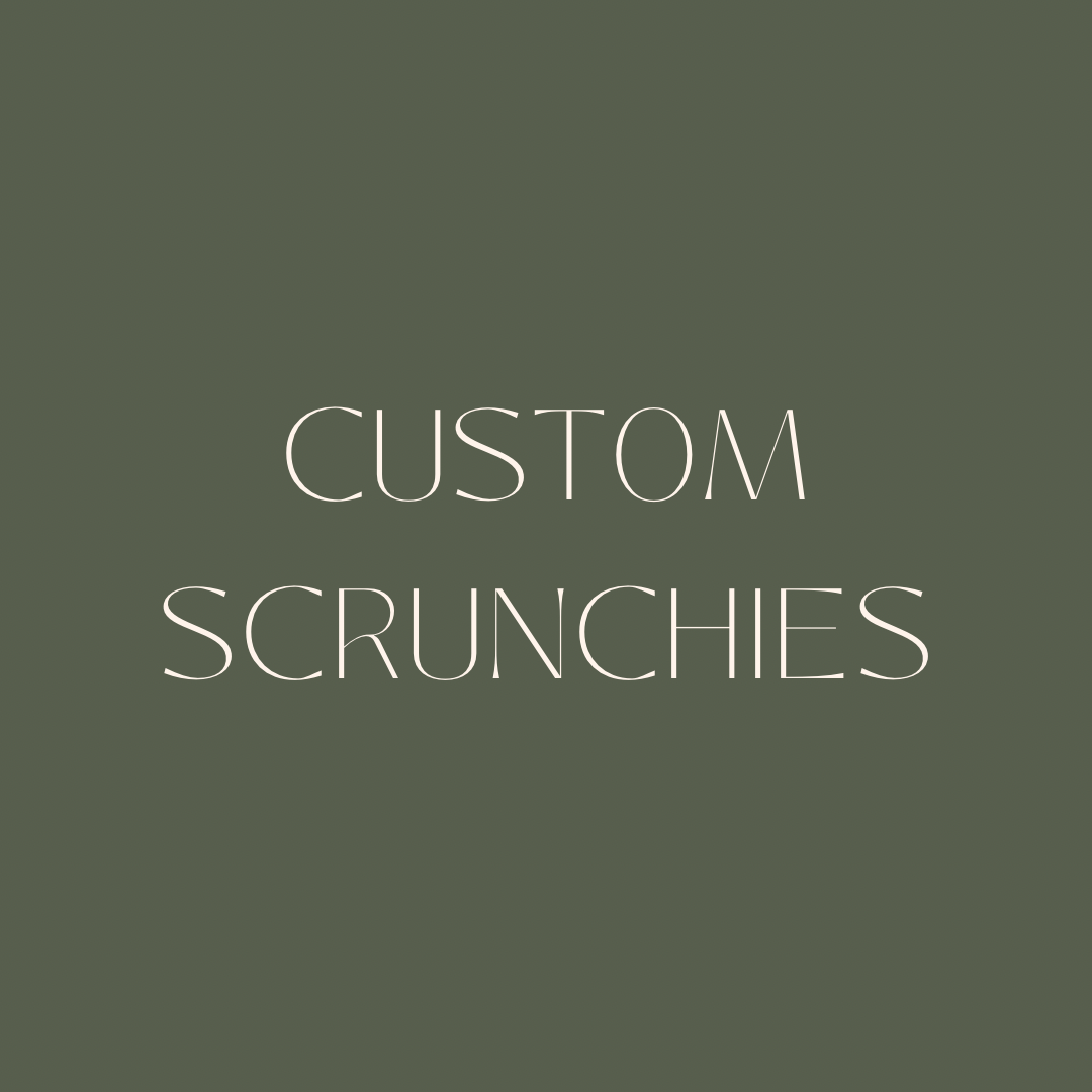 Custom Set of 3 Scrunchies