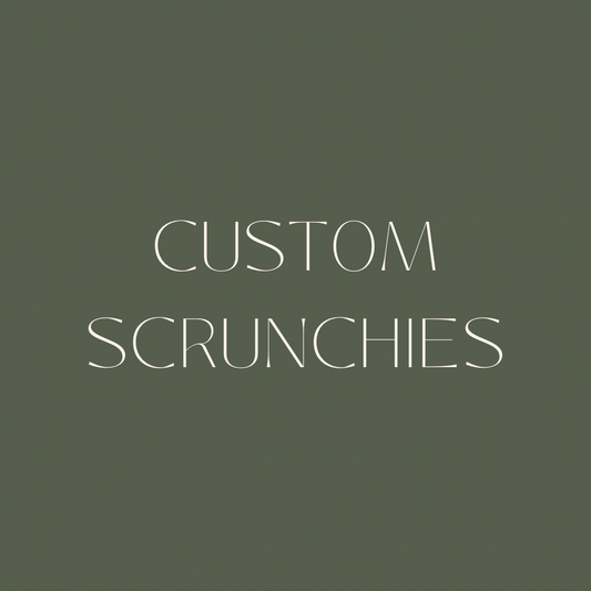 Custom Set of 3 Scrunchies