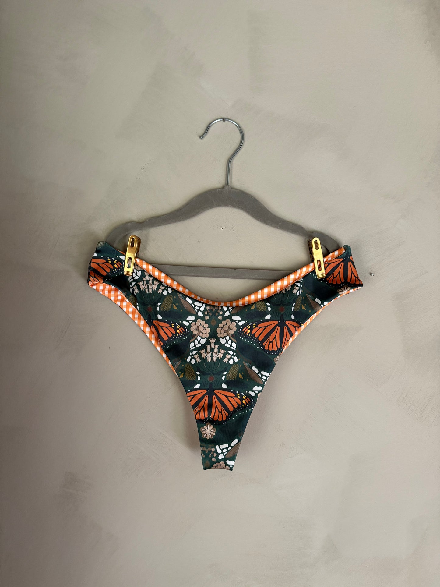 New Spartina Bottom in Monarchs & Milkweed + Gingham Sorbet