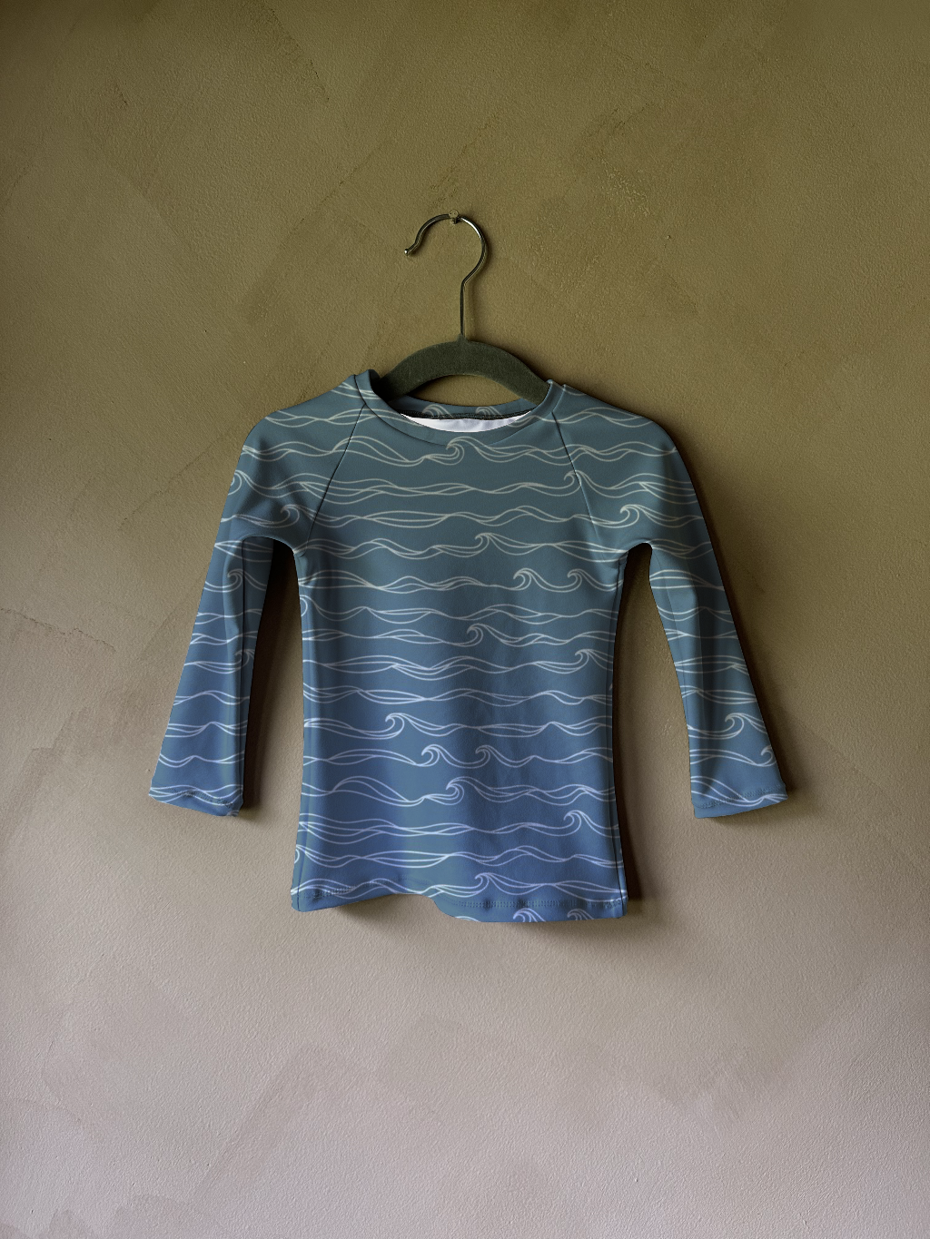 Littles Rashguard in Azure Waves