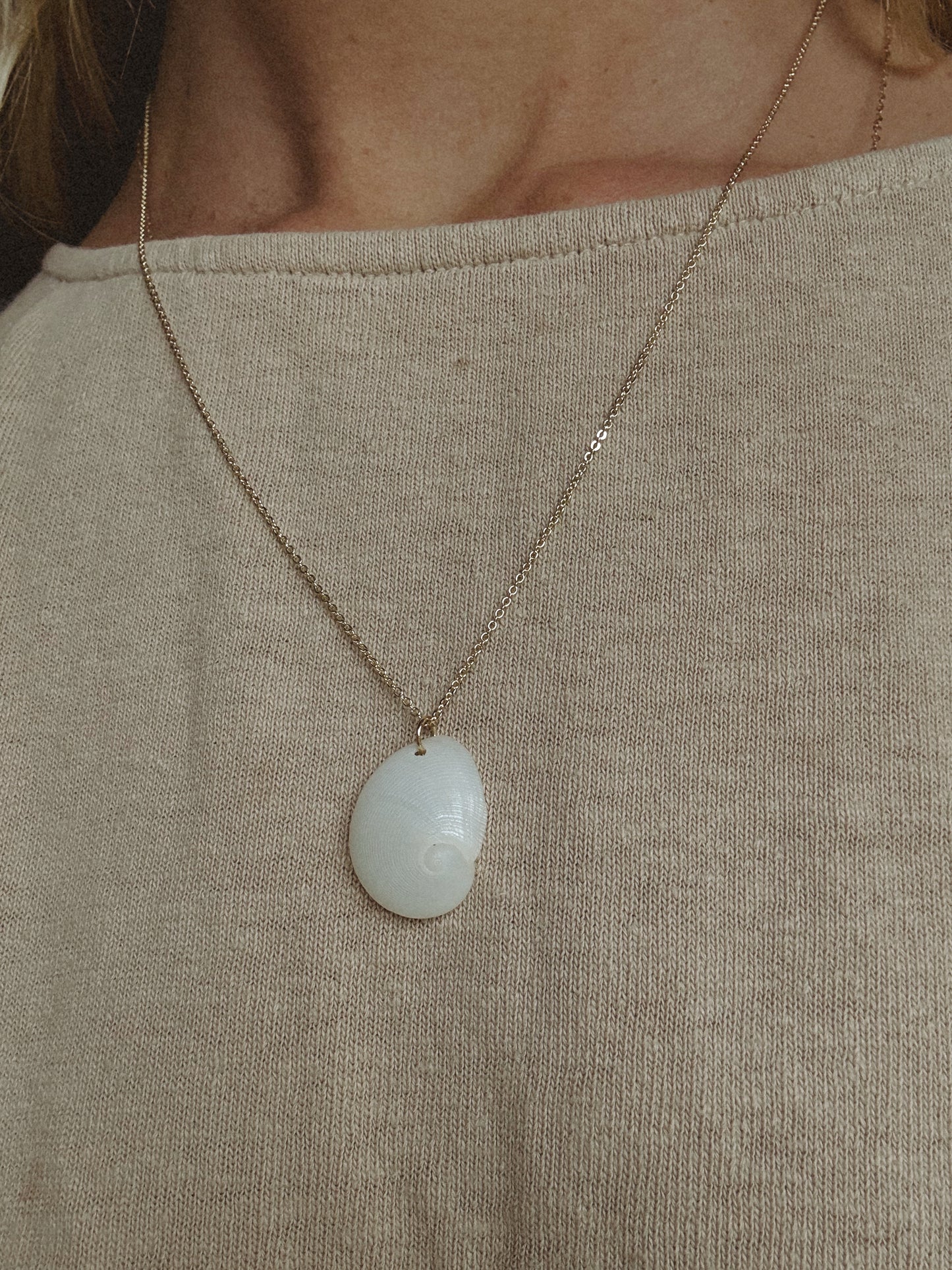 Baby’s Ear Shell Necklace