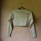 Adult Cropped Rashguard in Hessian Check