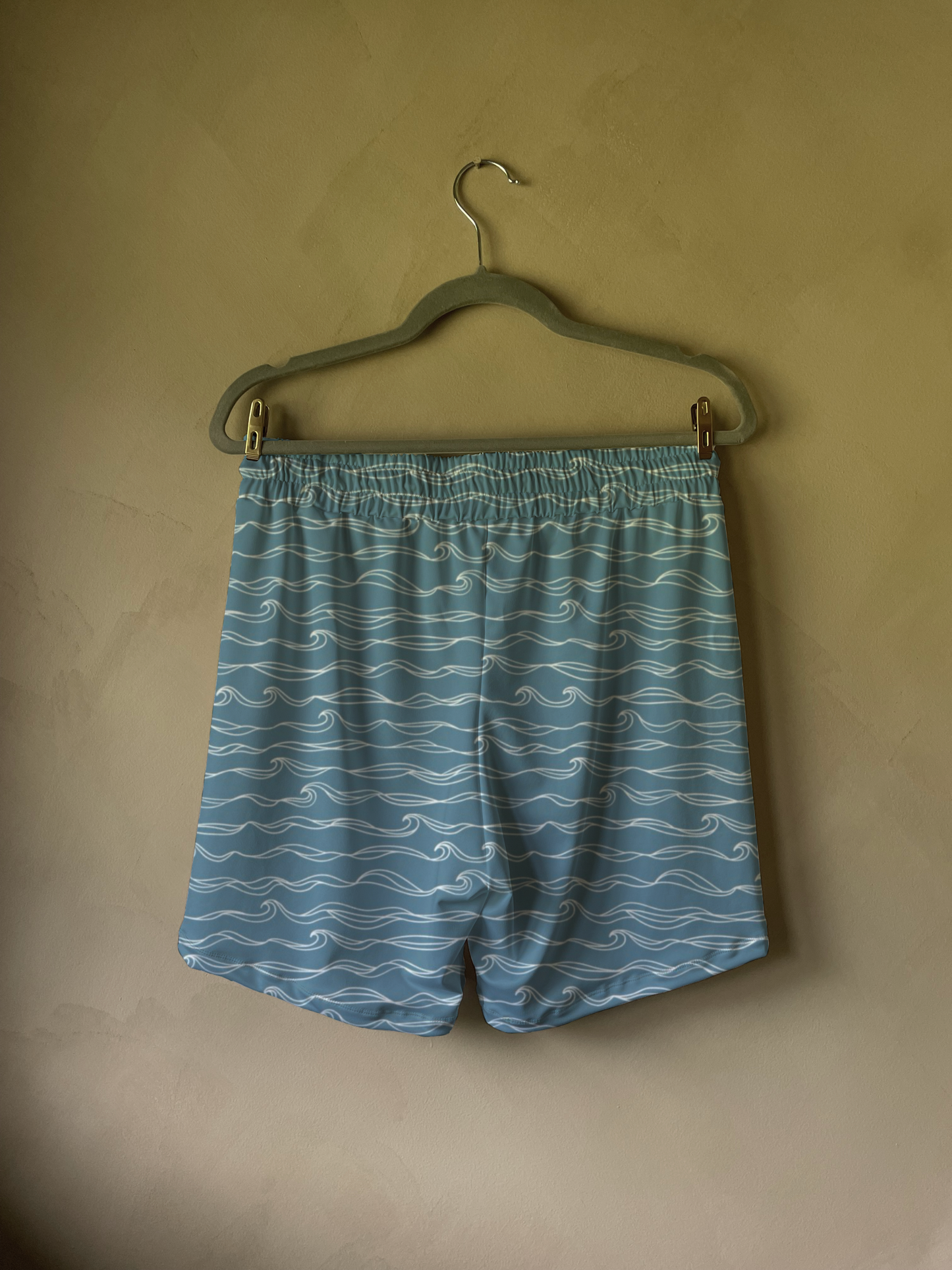 Adult Shorts in Azure Waves