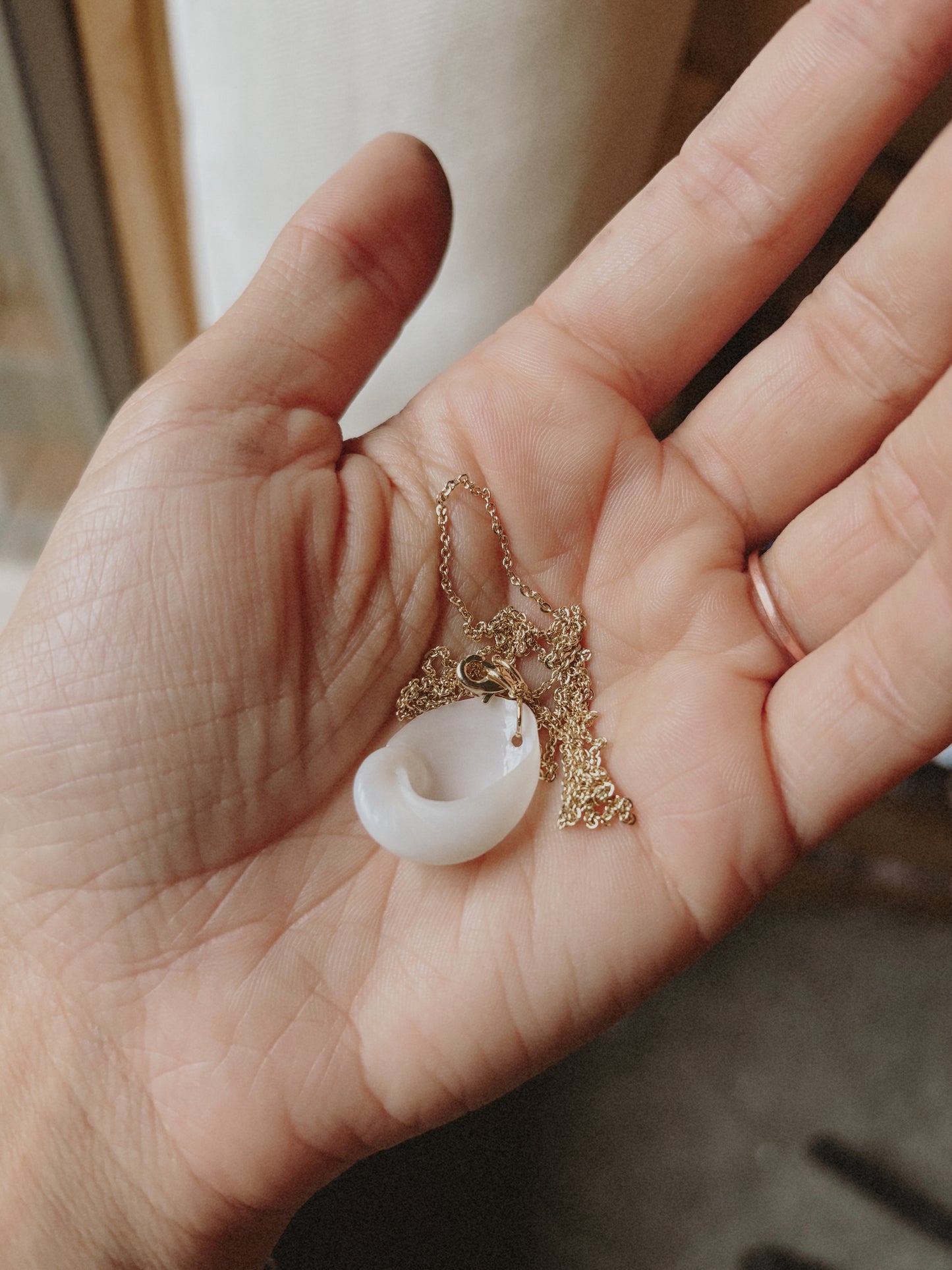 Baby’s Ear Shell Necklace