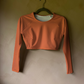 Adult Cropped Rashguard in Coral