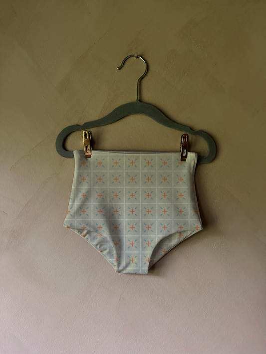 Littles Bikini Bottom in Hessian Checked