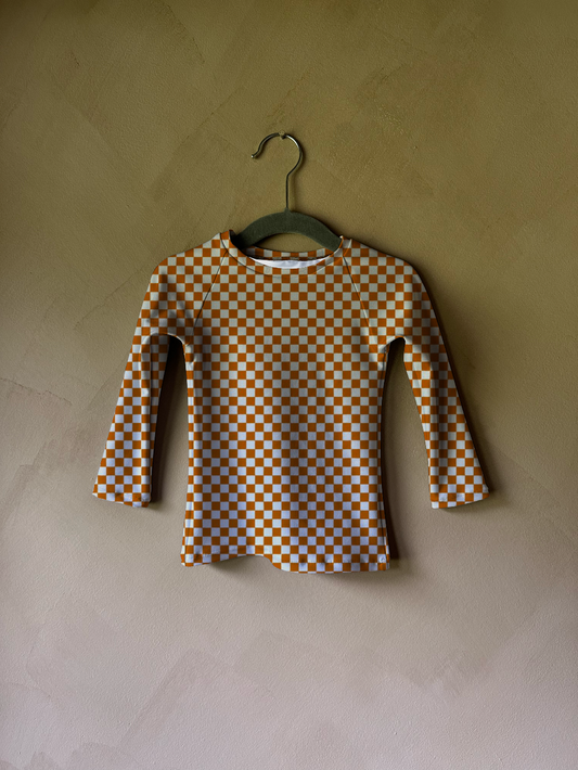 Littles Rashguard in Rust Check