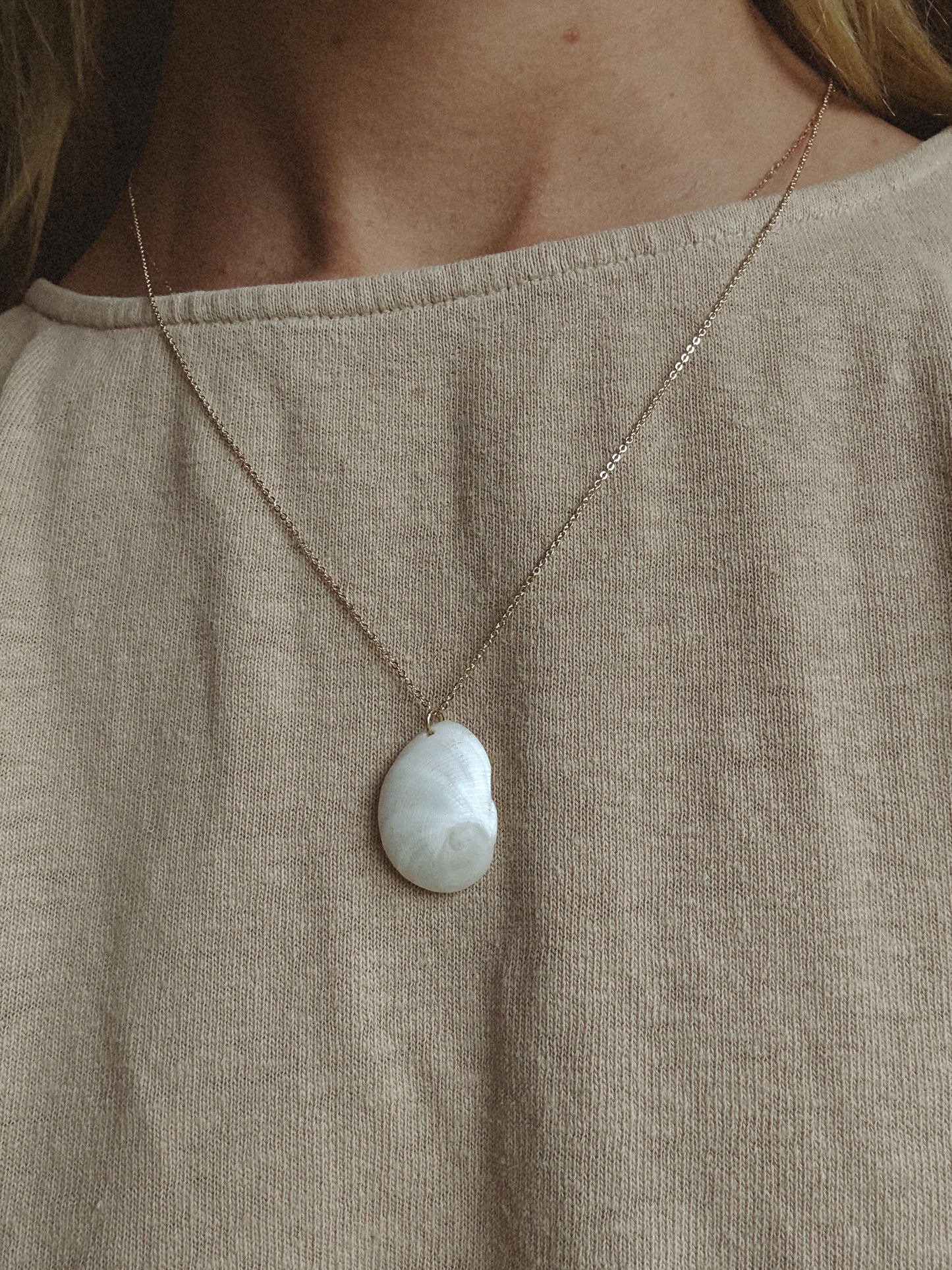 Baby’s Ear Shell Necklace