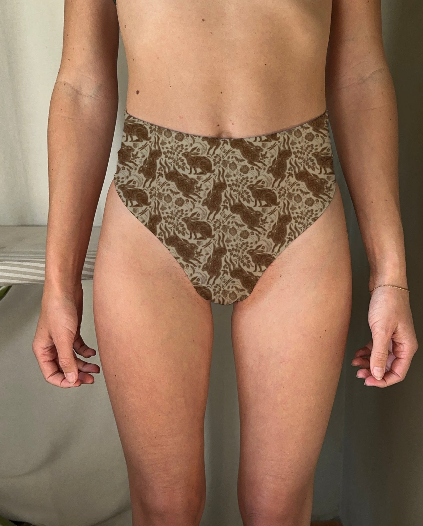 Adult High Rise Cheeky Bikini Bottom