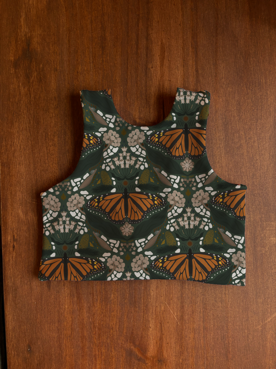 Littles Luna Top in Monarchs & Milkweed