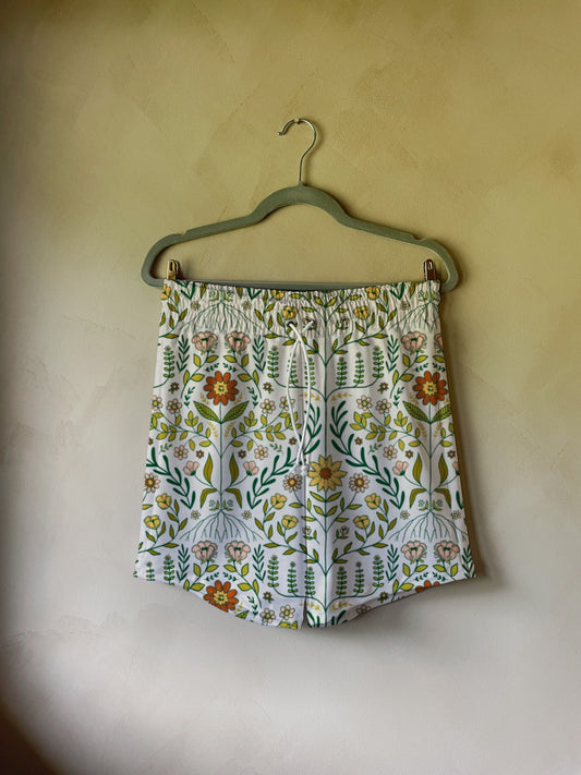 Adult Shorts in Antique Floral